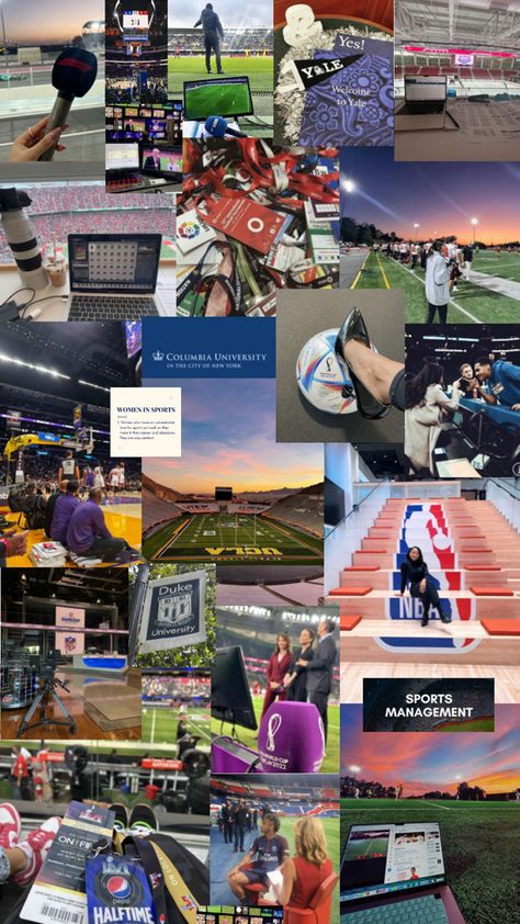 Athletic Training Student, Sport Management Career, Sports Videography, Job Inspiration, My Future Job, College Motivation, Vision Board Images, Career Vision Board, Sport Management