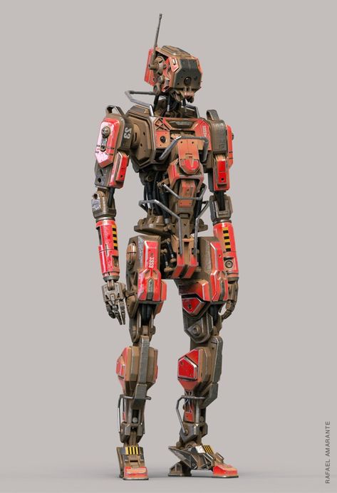 Futuristic Robot Art, Sci Fi Robot Design, Cool Robots Design, Futuristic Robot Concept Art, Droid Concept Art, Creepy Robot, Sci Fi Robots, Scifi Robot, Cyberpunk Robot