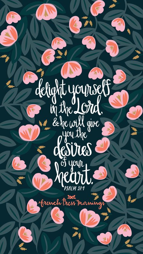 "Take delight in the LORD, and he will give you your heart's desires." - Psalms 37:4 NLT Quotes Bible Verses, Woord Van God, Psalm 37, Quotes Bible, Ayat Alkitab, Favorite Bible Verses, Spiritual Inspiration, Scripture Quotes, Verse Quotes