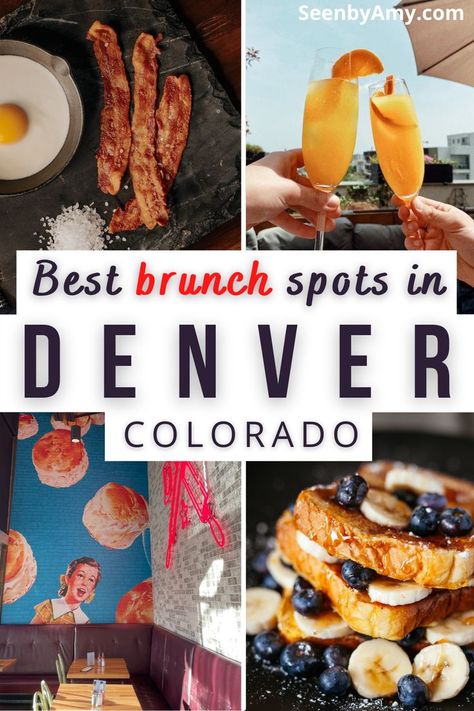 Colorado Vacation Ideas, Downtown Denver Restaurants, Denver Colorado Vacation, Denver Breakfast, Denver Brunch, Denver Vacation, Denver Food, Denver Restaurants, Visit Denver