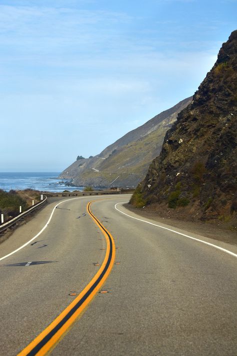 Road By The Sea, Purple Sand Beach, Highway 1 California, Pacific Coast Highway Road Trip, Mood Video, Beach Road Trip, Summer Roadtrip, Road Painting, Environment Reference