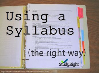 Using a syllabus the right way. Be sure to check out this study skill before heading back to school this fall! http://studyright.net/blog/use-a-syllabus Planning School, Back To University, College Success, College Survival, College Readiness, College Organization, College Advice, College Planning, College Study