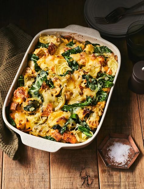 Collard Greens Casserole, Collard Green Casserole, Collard Recipes, Kale And Rice, Mushroom Strata, List Of Soups, Rice Gratin, Vegetarian Alfredo, Collard Greens Recipe