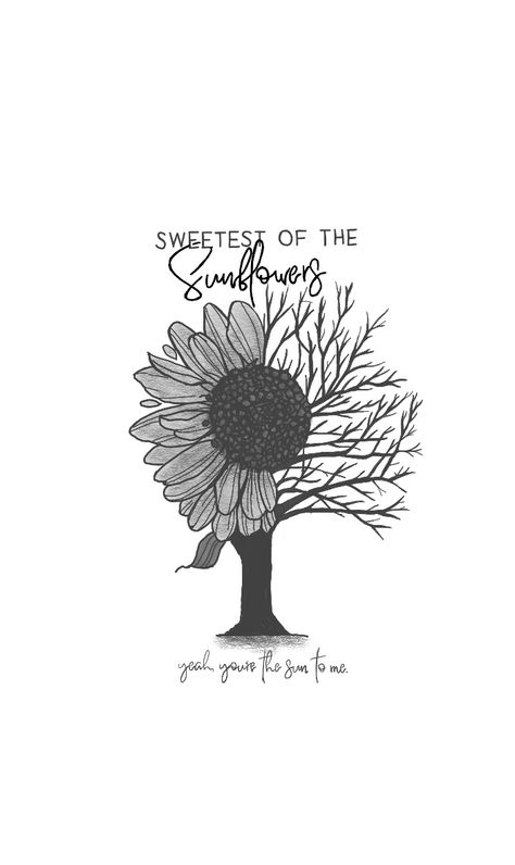 Sweetest Of The Sunflowers Tattoo, Sun To Me Zach Bryan Tattoo, Sun And Sunflower Tattoo, Sun To Me Tattoo, Sweetest Of The Sunflowers, Me Tattoo, You Are The Sun, Zach Bryan, Sunflower Tattoo