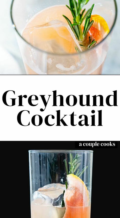 The Greyhound cocktail is a tasty tart cocktail featuring grapefruit juice and gin. Add a salted rim and make a Salty Dog! Here's how to make it. #greyhound #cocktail #recipe #alcohol #party #entertaining Gin And Grapefruit, Salty Dog Cocktail Recipe, Salty Dog Cocktail, Dinner Party Drinks, Greyhound Cocktail, Cruise Drinks, Dog Cocktail, Classic Gin Cocktails, Classic Beef Stew