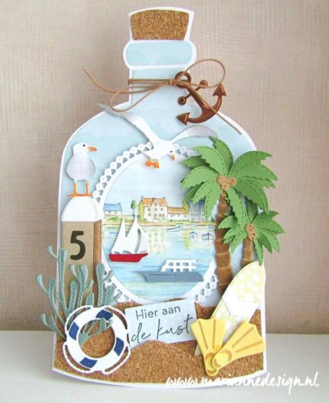 Palm trees » Marianne Design Sea Gulls, Marianne Design Cards, Tropical Party Decorations, Paper Art Sculpture, Nautical Cards, Beach Cards, Fishing Cards, Sea Side, Ship Wheel