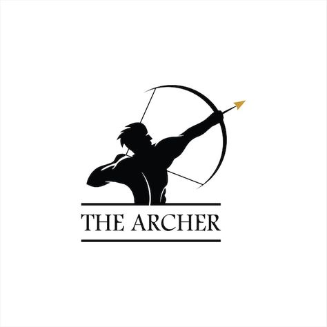 Archery logo simple vintage archer man | Premium Vector #Freepik #vector #archery-logo #archer #archery #man-logo Archery Man, Archer Logo, Archery Logo, Men Logo, Black Wallpaper Iphone Dark, Graphic Design Tools, Logo Creation, Online Logo, Black Wallpaper Iphone