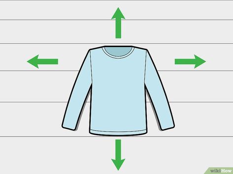 4 Ways to Fold Long Sleeve Shirts - wikiHow Fold Long Sleeve Shirts, Folding Shirts, Fold Clothes, Packing Hacks Clothes, Shirt Folding, Clothes Organization Diy, How To Fold Sleeves, Konmari Method, Organization Diy