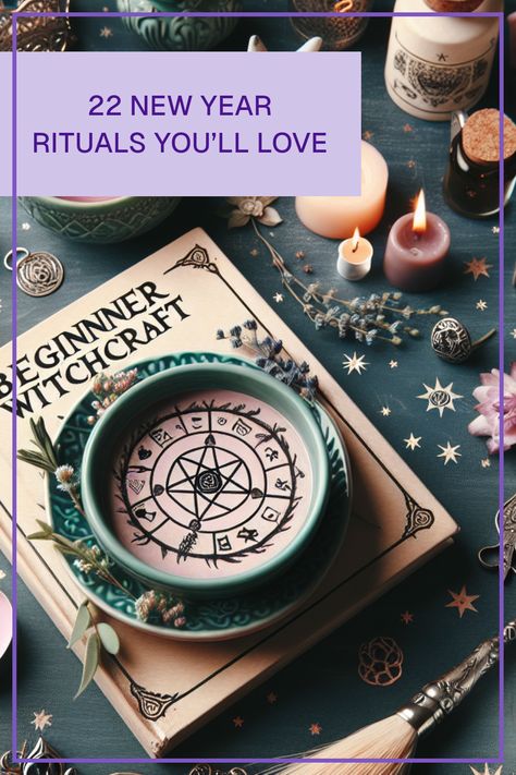 Start the new year with intention and creativity! Here are 22 unique rituals to bring you joy, reflection, and a little bit of magic in your life. Use candle rituals, journaling prompts, and mindful affirmations to set an inspiring tone for the year ahead. Explore cleansing your space, creating a vision board, or connecting with nature through moon ceremonies. Each ritual has the power to help you wake up your spirit and refresh your energy as you welcome a fresh start. Try them today and see the positive shifts in your life! Witchy New Years Day Rituals, New Years Candle Ritual, New Year Intention Setting Ritual, New Year Magic Rituals, New Years Day Ritual, New Years Intention Setting, New Years Spiritual Rituals, Pagan New Year Ritual, New Year’s Eve Spiritual Rituals