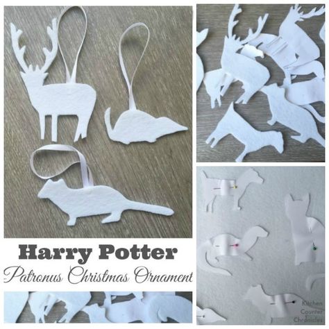 Harry Potter Patronus Christmas Ornament Patronus Harry Potter, Harry Potter Art Projects, Funny Would You Rather, Classroom Christmas Party, Harry Potter Ornaments, Harry Potter Christmas Tree, Harry Potter Bday, Harry Potter Classroom, Rather Questions