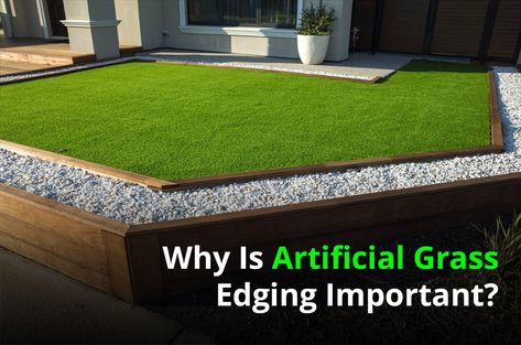 Find out why it's best to finish your artificial grass installation in San Jose with edging and discover the best materials for it. Artificial Turf Edging Ideas, Grass Allergy, Grass Edging, Grass Installation, Pet Turf, Pet Grass, Turf Installation, Synthetic Lawn, Artificial Grass Installation