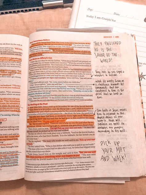 John 1 Journaling, Bible Study Book Of John, Book Of John Bible Journaling, Bible Study John Book, Book Of John Bible Study Art Journaling, Bible Goals, Aesthetic Bible, Bible Journaling Supplies, Bible Things