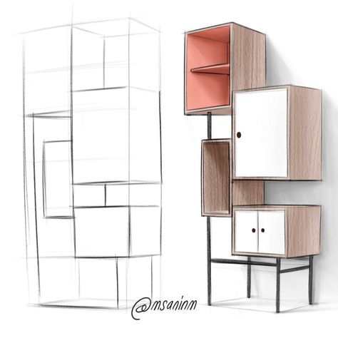 How To Design Furniture, Drawing Furniture Interior Design, How To Draw Furniture, Interior Design Tutorial, Interior Architecture Sketch, Furniture Drawing, Interior Design Sketchbook, Drawing Furniture, Furniture Sketch