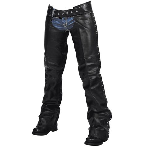 Chaps For Women, Womens Motorcycle Gear, Western Chaps, Female Motorcycle Riders, Motorcycle Chaps, Leather Chaps, Motorcycle Jacket Women, Women Motorcycle, Motorcycle Clothing