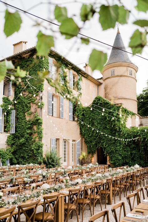 Ceremony Songs, French Chateau Wedding, Outdoor Summer Wedding, Provence Wedding, Chateau Wedding, Summer Wedding Outdoor, Wedding Inspiration Summer, Countryside Wedding, Outdoor Reception