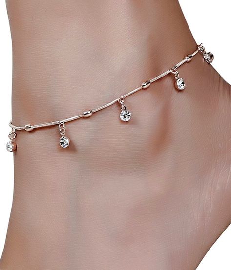 Trendy Anklets designs idea for women Rose Gold Cocktail, Rose Gold Anklet, Silver Anklets Designs, Golden Crystal, Anklet Designs, Women Anklets, Gold Anklet, Gold Cocktail, Silver Anklets