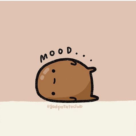 Cute Art Everyday on Instagram: “When you realize tomorrow is Monday 😭 cute art everyday made by @sadpotatoclub Tag @cutearteveryday + #cutearteveryday to inspire more…” Positive Potato, Happy Potato, Tiny Potato, Tomorrow Is Monday, Cute Potato, Cute Wallpapers For Ipad, Cute Memes, When You Realize, Cute Profile Pictures