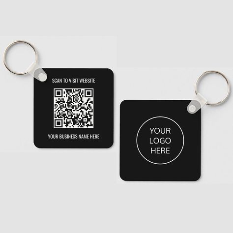 Black Keychain, Business Products, Shop Logo, Business Names, Diy Wall, Diy Wall Decor, Qr Code, Promotion, Created By