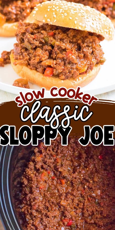 Sloppy Joes In Crock Pot, Crockpot Sloppy Joes Manwich, Crockpot Sloppy Joe Recipe Crock Pot, Homemade Sloppy Joe Recipe Slow Cooker, Crockpot Manwich Sloppy Joes, Slow Cooker With Hamburger Meat, Sloppy Joe In Crockpot, Crock Pot Sloppy Joe Recipe, Easy Crockpot Sloppy Joes