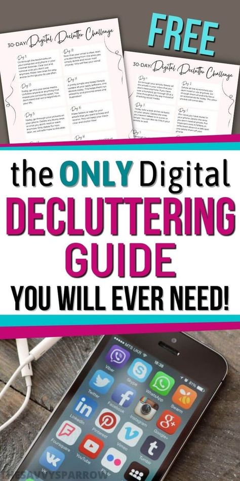 Declutter Your Phone Checklist, Phone Declutter Checklist, Digital Declutter Challenge, Phone Declutter, Declutter Checklist Printables Free, Declutter Your Phone, Declutter Digital, Digital Declutter Checklist, Outlook Hacks