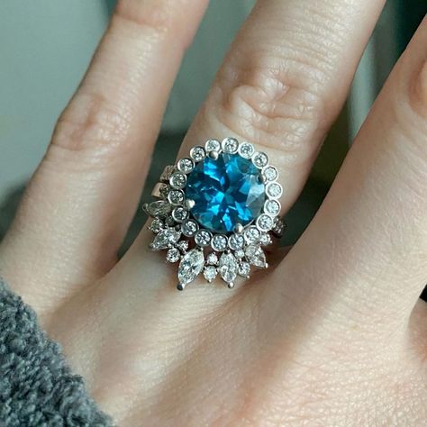 Blue Topaz And Diamond Ring, Topaz Engagement Rings, Aquamarine Wedding Ring, London Blue Topaz Engagement Ring, London Blue Topaz Engagement Rings, Topaz And Diamond Ring, Blue Bridal Shower, Blue Engagement Ring, Blue Topaz Engagement Ring