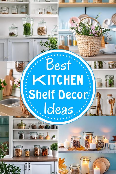 Amazing Kitchen Shelf Decor Ideas How To Decorate A Kitchen Shelf, Open Shelf Kitchen Decor Ideas, Small Kitchen Shelf Decor, Shelves Above Kitchen Sink, Above Sink Shelf, Shelf Over Sink, Shelf Above Window, Sink Shelf Kitchen, Small Kitchen Shelf