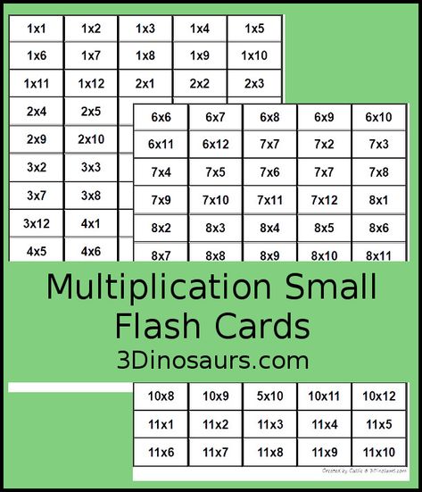 Free Mini Multiplication Flashcards - really small flashcards that work great in sensory bins or bottles and a fun and different way to work on multiplication.  - 3Dinosaurs.com #3dinosaurs #multiplication #sensorylearning #freeprintable #thirdgrade #fourthgrade Grade 3 Multiplication, Multiplication Flash Cards, Division Flash Cards, Multiplication Cards, Augmented Reality Games, Math Flash Cards, Multiplication Flashcards, Math Fact Practice, 3 Dinosaurs