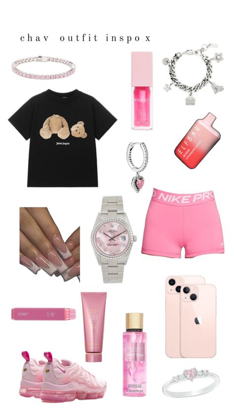 chav outfit, outfit for chav, summer outfit Insta Baddie Outfits, Chav Outfits, Casual Outfits For Teens, Outfit Collage, Trendy Outfits For Teens, Easy Trendy Outfits, Cute Casual Outfits, Outfits For Teens