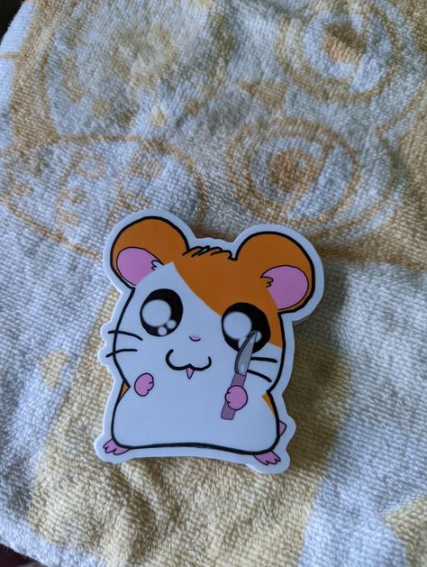 Hamster With Knife, Hamster Sticker, Cute Hamster, Cute Hamsters, Piece Of Me, My Heart, So Cute, Etsy Seller, Snoopy