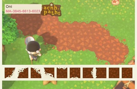 ✨Animal Crossing Patterns ✨ on Instagram: “Another dirt path! This one doesnt have overlapping triangles like the other one.  #acnh #animalcrossing #animalcrossingnewhorizons…” Acnh Dirt Path, Animal Crossing Patterns, Acnh Patterns, Motif Acnl, Logo Animal, Animal Crossing Guide, Path Design, Qr Codes Animal Crossing, Acnh Ideas