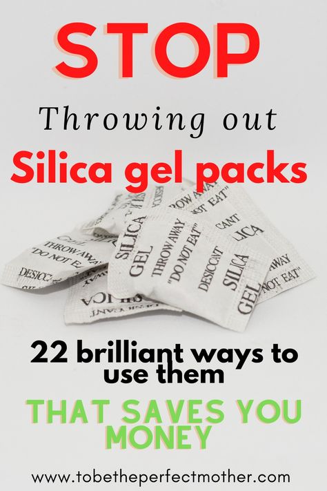 22 ways to reuse silica gel packets Silica Gel Packets Uses, Silica Gel Uses, Cheap Hacks, Silica Packets, Moving Packing, Gel Pack, Ways To Recycle, Stomach Pain, Silicone Gel