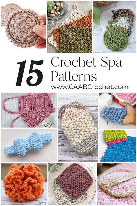 You would be surprised by how many great projects you can crochet for the bathroom. From wash cloths, to loofah's to back scrubbers, there are so many great ideas! Have fun picking one from this list of 15 crochet spa patterns! Crochet Bath Cloth, Crochet Projects To Sell, Cotton Yarn Crochet, Fancy Soap, Hair Towel Wrap, Spa Bathroom, Crochet With Cotton Yarn, Beginners Crochet, Crochet Dishcloth