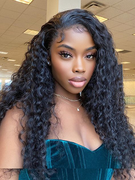 Deep wave wig styles