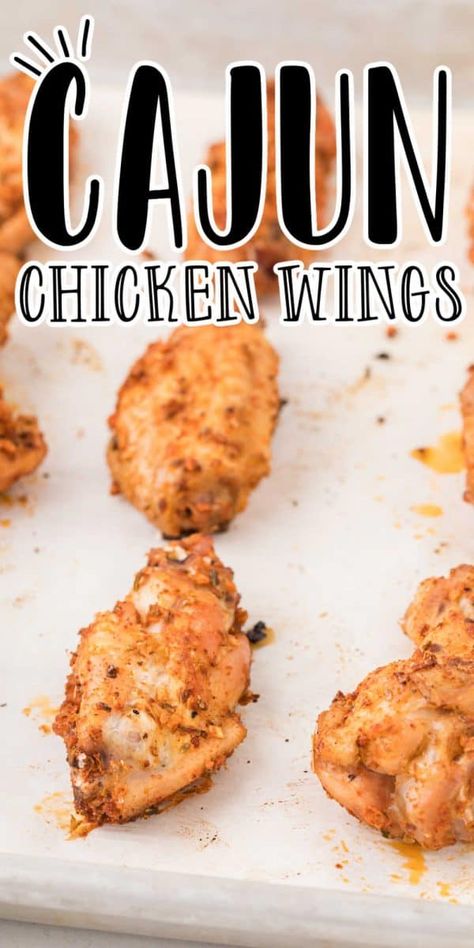 Best Crispy Chicken Wings, Cajun Chicken Wings, Easy Cajun Chicken, Best Crispy Chicken, Easy Cajun, Crispy Chicken Wings, Keto Dinners, Cajun Chicken, Cajun Recipes