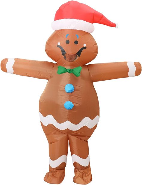 https://amzn.to/45zzVwq 🎈🎉🎈Multiuse Code🎉🎈🎉 60% off after the Code: 60A6FPXK ✅Let us know if you scored it ❗️Limited-Time offer❗️No Product Guarantee❗️ 👉As an Affiliate I earn from qualifying purchases #ad #GingerbreadMan #HolidayCostume #GingerbreadCharacter Christmas Costumes For Adults, Gingerbread Man Costume, Gingerbread Costume, Christmas Character Costumes, Gingerbread Man Costumes, Christmas Party Fashion, Red Bowtie, Inflatable Costumes, Funny Onesies