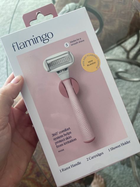 My absolute favorite refillable razor. And its super affordable! Flamingo Razor Pink, Flamingo Razor, Pink Razor, Razor For Women, Dr Wardrobe, Bio Oil, Shower Holder, Smooth Shave, 1 Rose