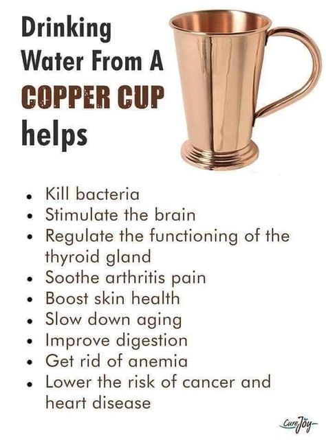 Copper Cup, Copper Cups, Home Health Remedies, Natural Health Remedies, Health Info, Health Facts, Natural Medicine, Home Health, Health Remedies