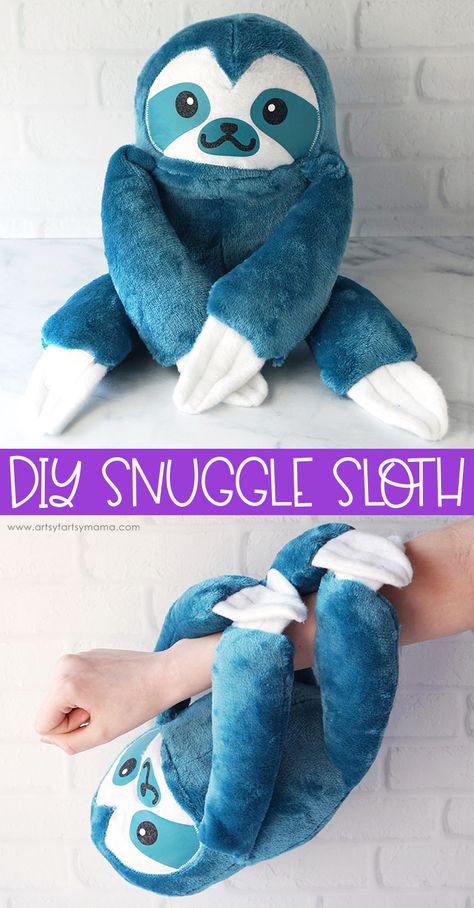 DIY Snuggle Sloth Stuffed Animal #sloth #polyfil #poly-fil #attheheartofyourproject #fairfield #fairfieldworld #stuffedanimal #cholyknight #diyplush #sewfun Sloth Plush Pattern, Diy Sloth Plush, Sloth Plush Pattern Free, Simple Stuffed Animals To Sew, Sewing Pattern For Stuffed Animals, Sloth Stuffed Animal Pattern, Cholyknight Free, Warmies Stuffed Animals Diy, Sloth Pattern Free Sewing