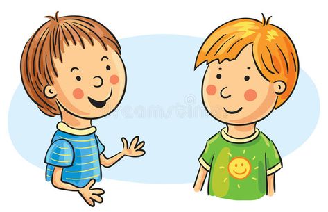 Two Cartoon Boys Talking. No gradients , #SPONSORED, #Boys, #Cartoon, #gradients, #Talking #ad Cartoon Drawings Sketches, Cartoon Drawings Of People, Cartoon Drawings Disney, Cartoon Drawings Of Animals, Kids Doodles, Kids Talking, Friend Cartoon, People Talking, Golden Doodle