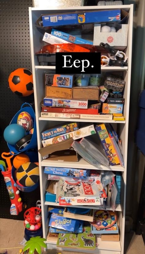 I confessed something major over on Instagram the other week. It was one of those, “Are you with me on this?” type situations. In the process of clearing out and making over our entire basement, I’ve stepped around (or covered my eyes and turned the other way around) our board game and puzzle storage. A […] The post How to Turn IKEA Kitchen Cabinets to a Fireplace Built-In appeared first on Growing Up Kemper. Ikea Board Game Storage, Board Game Cabinet, Board Game Storage Cabinet, Ikea Sektion Kitchen, Game Cabinet, Ikea Sektion, Sektion Kitchen, Puzzle Storage, Board Game Storage