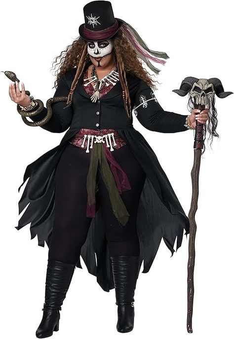 Amazon.com: California Costumes Plus Voodoo Magic Costume Women's 2X : Clothing, Shoes & Jewelry Voodoo Priestess Costume, Voodoo Costume, Voodoo Magic, Voodoo Priestess, Plus Size Costume, California Costumes, Plus Size Halloween Costume, Plus Size Costumes, Magic Women