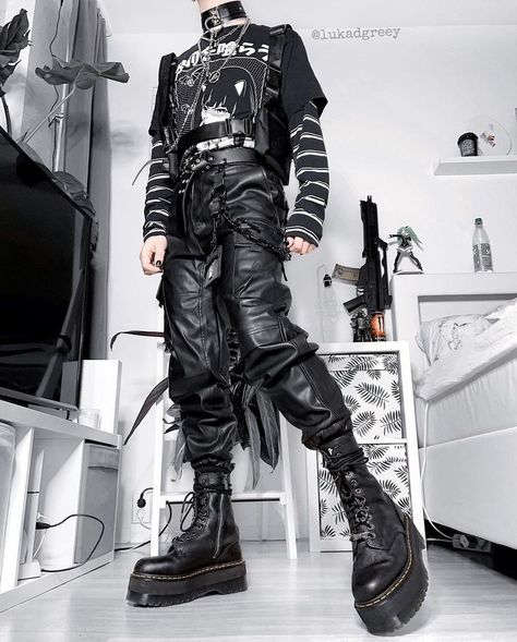 Alternative Mens Fashion, Alt Outfits, Emo Outfits, Estilo Punk, Punk Outfits, Alt Fashion, Swaggy Outfits, Gothic Outfits, Goth Outfits