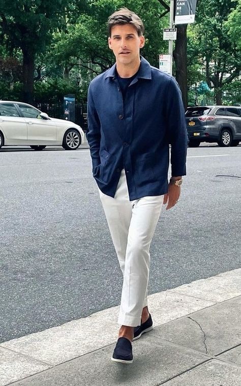 Men Summer Office Wear, Blue Suede Loafers Men Outfit, Mens Loafers Outfit Casual Street Styles, Blue Shoes Outfit Men, Blue Loafers Men Outfit, Men’s Loafers Outfit, Suede Loafers Men Outfit, Business Casual Men Work, Office Old Money