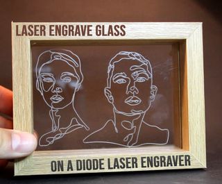 How to Engrave Glass (Diode Laser Engraver) : 6 Steps (with Pictures) - Instructables Laser Engraving Glass Ideas, Diode Laser Projects, Paint Dipping, Glass Engraving, Picture Engraving, Cnc Projects, Washable Paint, Air Brush, 3d Laser