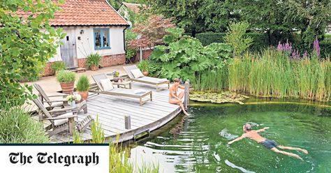 Natural Swimming Ponds, Contemporary Garden Design, Pool Landscape Design, Swimming Pond, Natural Pond, Natural Swimming Pools, Natural Swimming Pool, Small Pools, Dream Pools