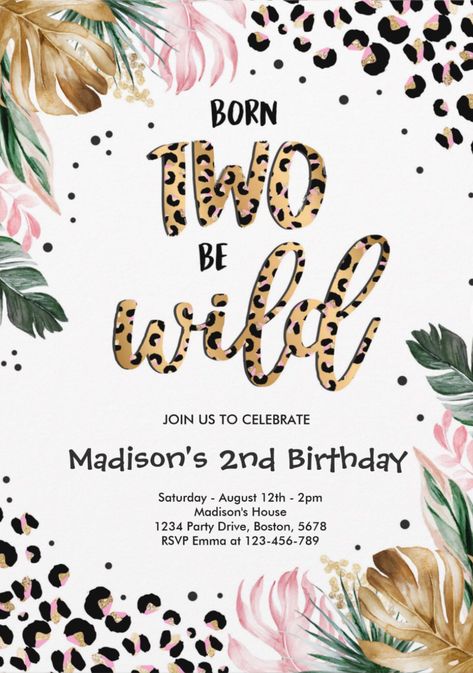 Two Wild Birthday Party Invitations, 2 Wild Safari Birthday, Two Wild Cheetah Birthday, Welcome Two The Jungle Party Girl, Two Wild Balloon Garland, Two Wild Girl Birthday Party, Too Wild Birthday Party Girl, Two Wild Birthday Party Girl Decorations, Safari Birthday Party Girl