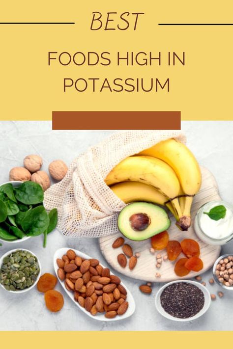 foods high in potassium Foods High In Potassium, High Potassium Foods, Lowering Blood Pressure, Potassium Foods, High Blood Pressure Diet, Cell Function, Potassium Rich Foods, High Potassium, Healthy Advice