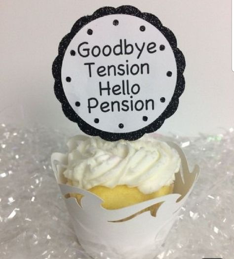 Retirement Party Cakes, Retirement Countdown, Goodbye Tension Hello Pension, Retirement Party Themes, Teacher Retirement Parties, Retirement Decorations, Retirement Party Favors, Best Retirement Gifts, Retirement Party Gifts