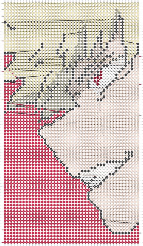 Bakugou Crochet Pattern, Bakugo Crochet Pattern, Perler Bead Patterns My Hero Academia, My Hero Academia Pixel Art Grid, My Hero Academia Alpha Pattern, Anime Pattern, Crochet Grid, Costume Anime, Bracelet Stuff