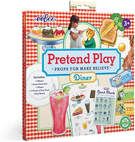 Amazon.com: eeBoo Best Pals' Diner Pretend Play Set : Toys & Games Prescription Pad, Play Props, Pretend Food, Imaginary Play, Play Money, Pretend Play Toys, Make Believe, Play Food, Classroom Posters